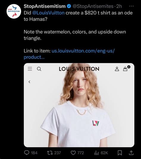 louis vuitton t shirt controversy.